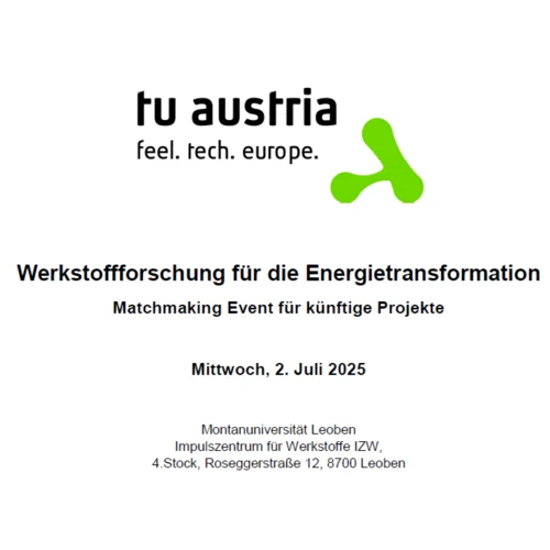 Poster TU Austria Matchmaking Event